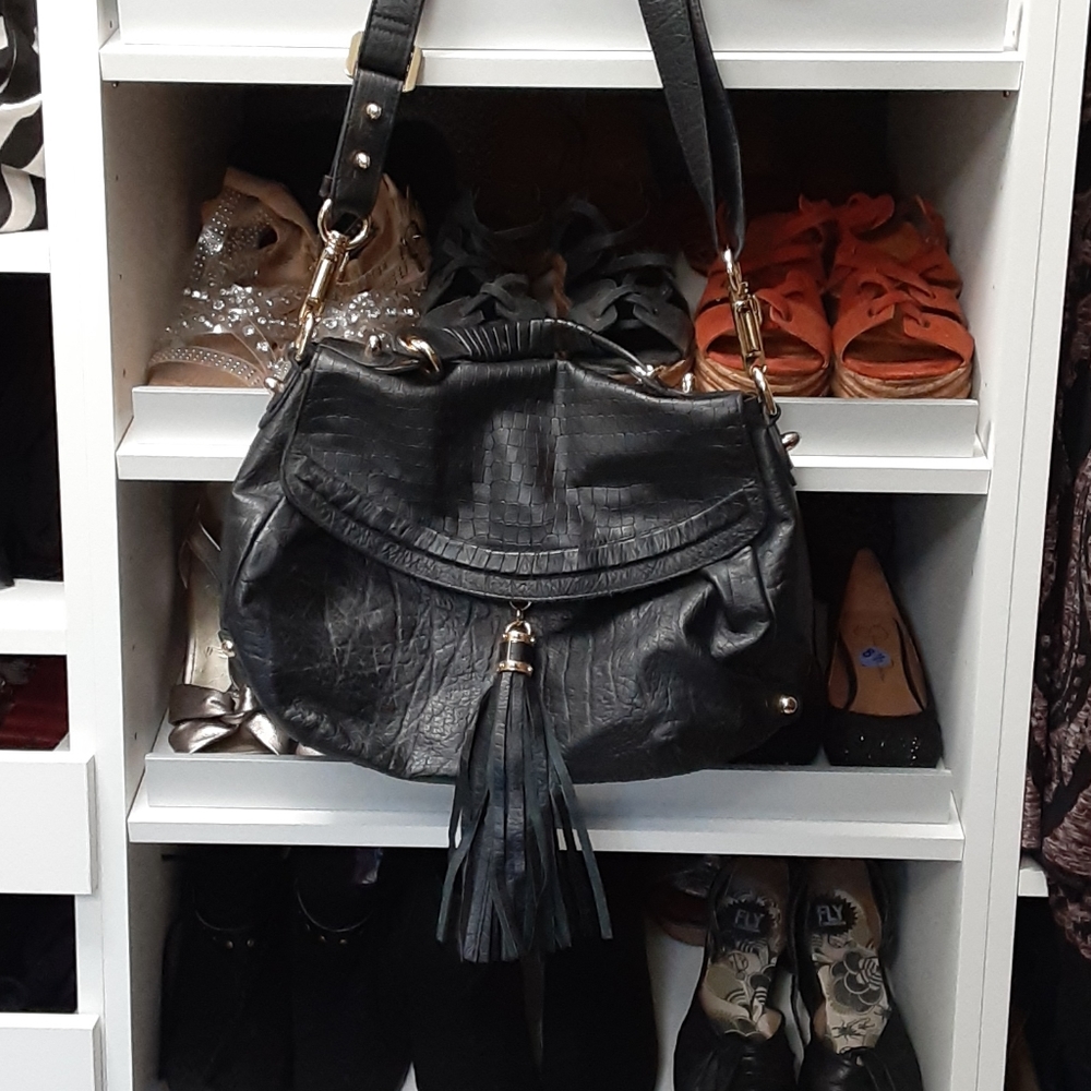 CC Skye black leather handbag